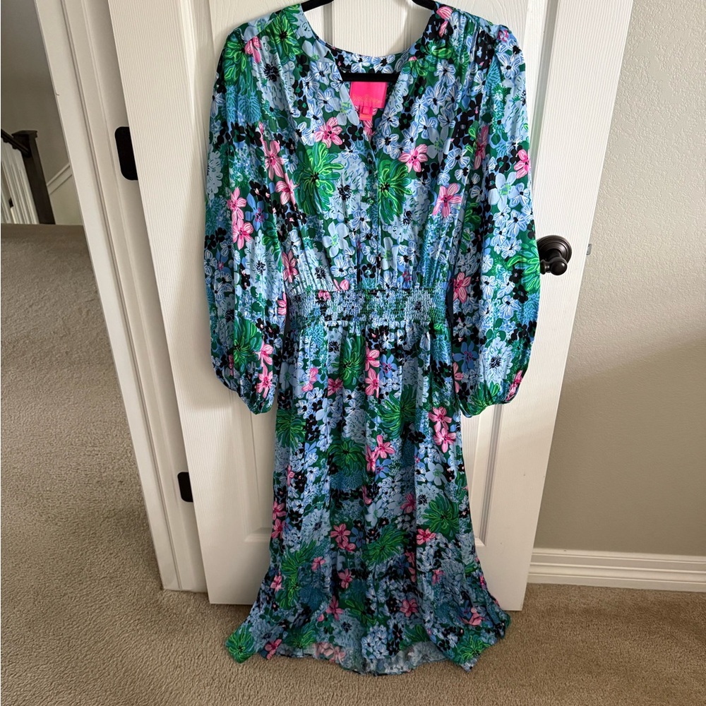 Lilly Pulitzer floral maxi dress